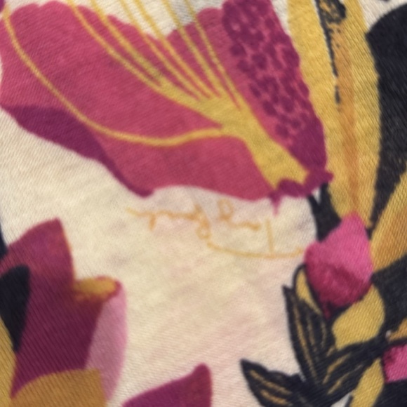 Tory Birch Floral Cardigan with Black Trim- size M - Picture 8 of 9